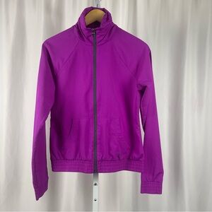 Under Armour Small Windbreaker Warm Up Jacket Ruched Zip Mockneck Running